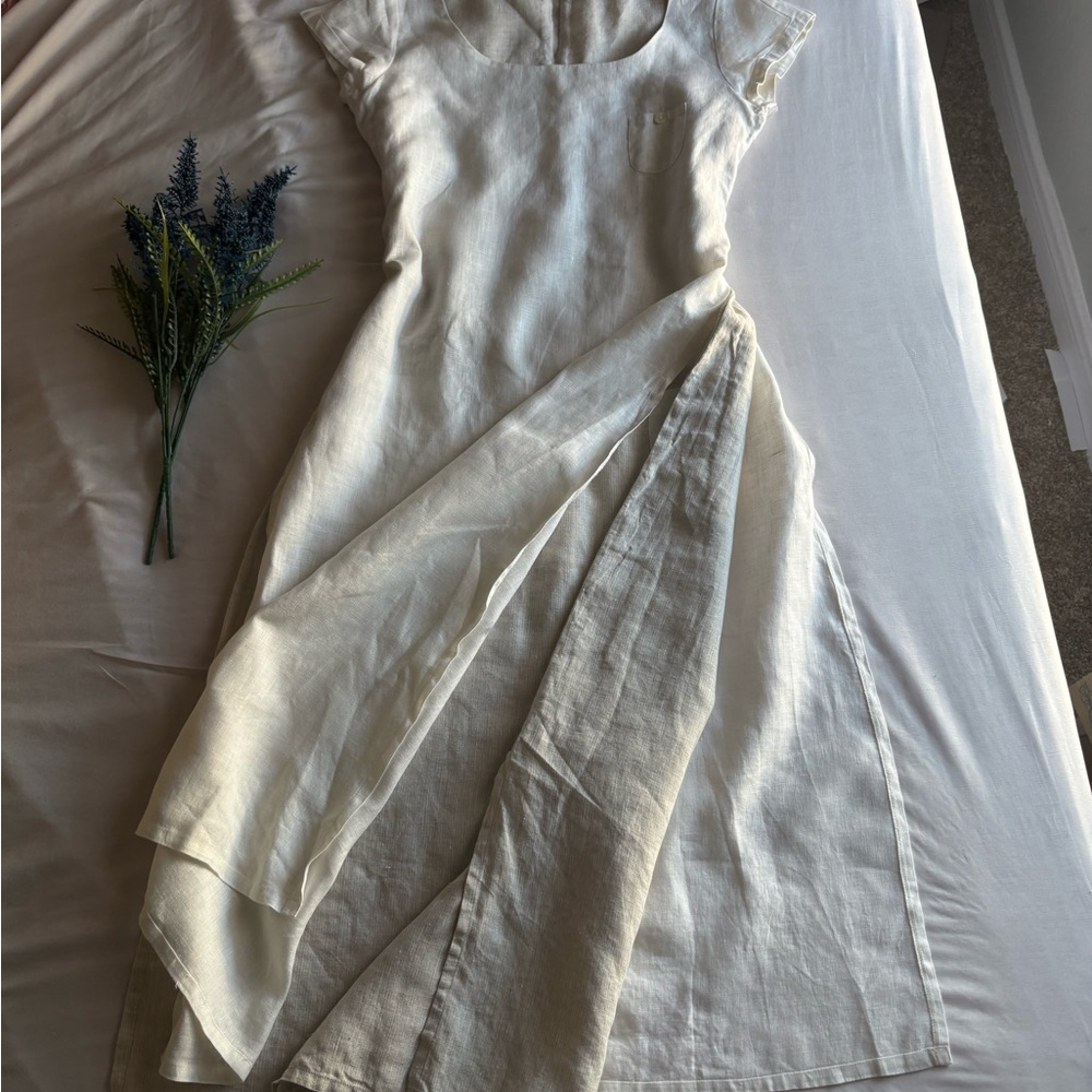 Chic Asymmetrical White Dress